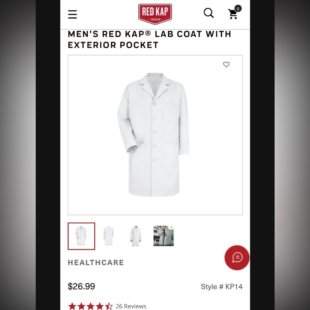 NEW XL lab coat